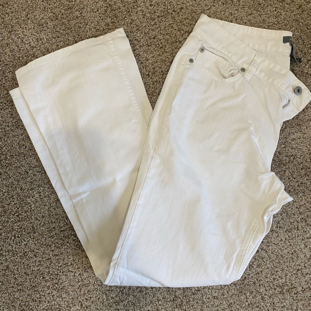 Women's White Jeans Ann Taylor Petites 10p